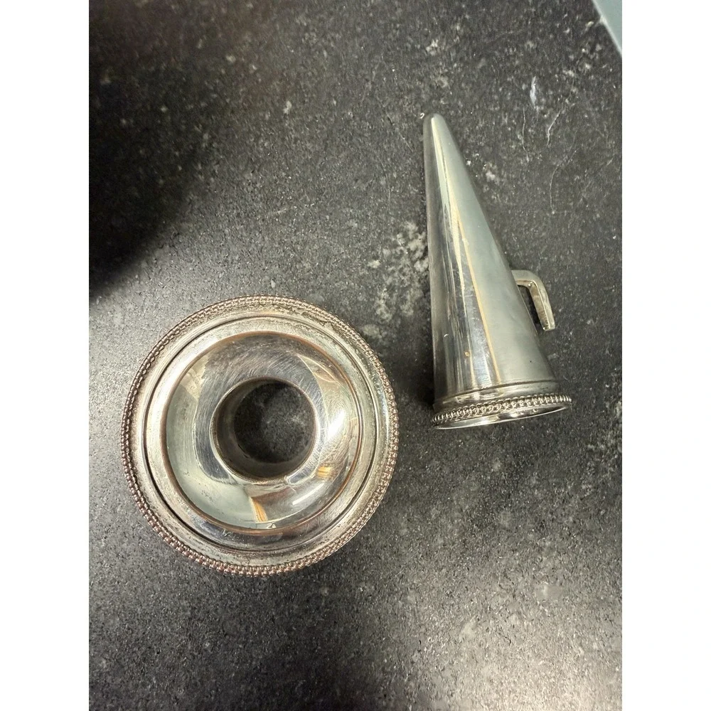 William Adams WA EPNS Chamberstick Candlestick w Snuffer England 1930‎